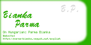 bianka parma business card